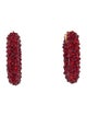 Celine Crystal Sparklers Glitter Hoop Earrings
