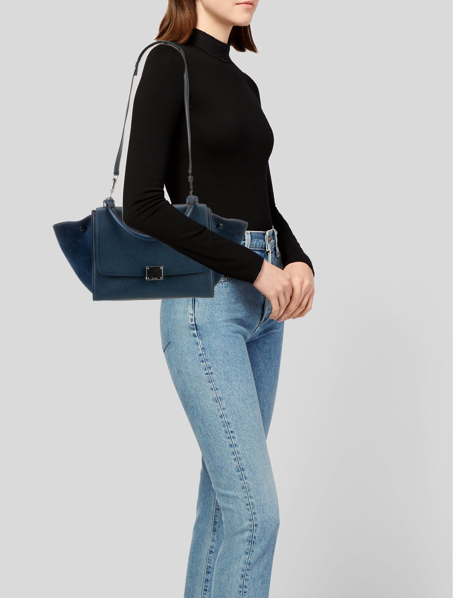 Celine Leather Trapeze