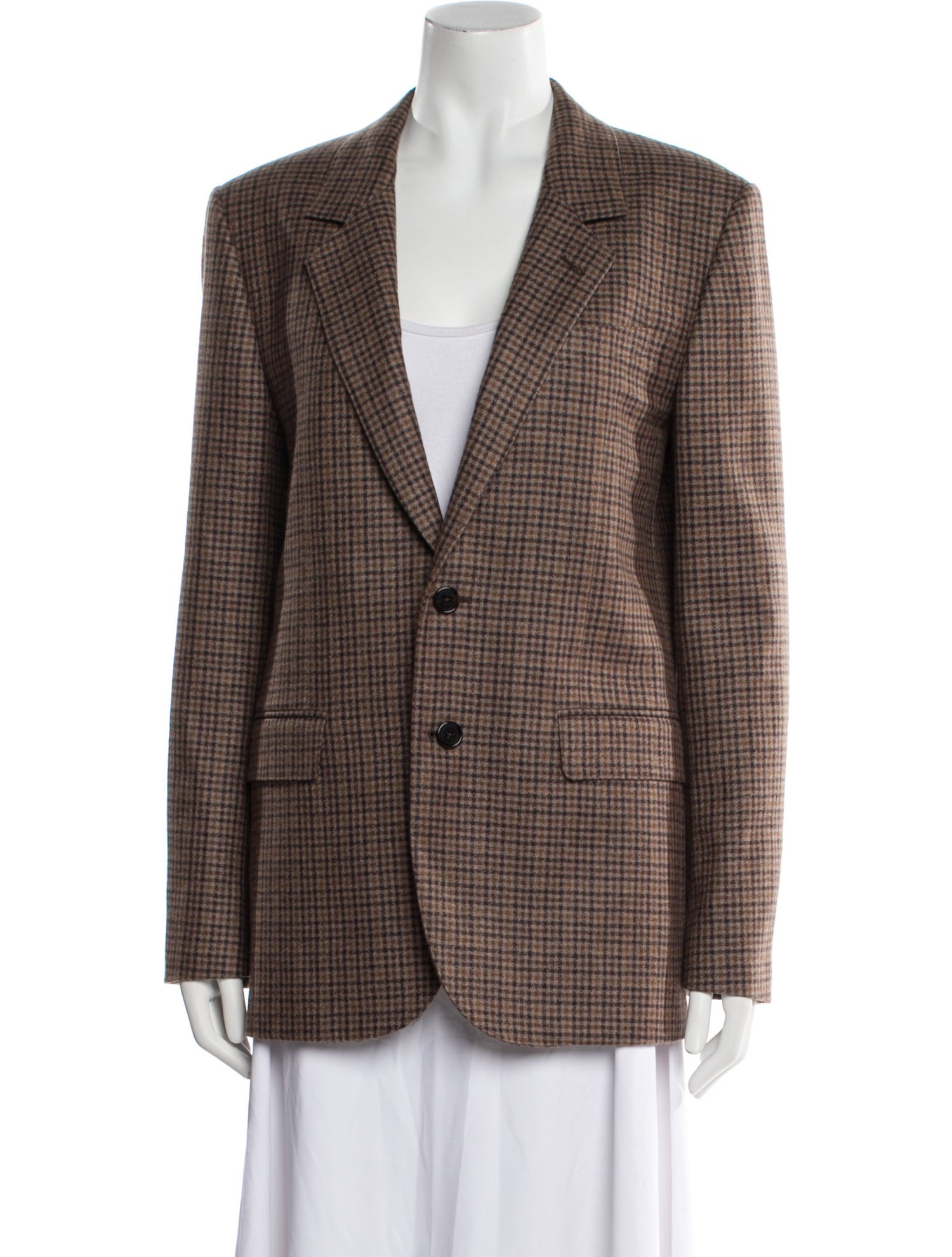 Celine Plaid Cashmere Blazer w/ Tags