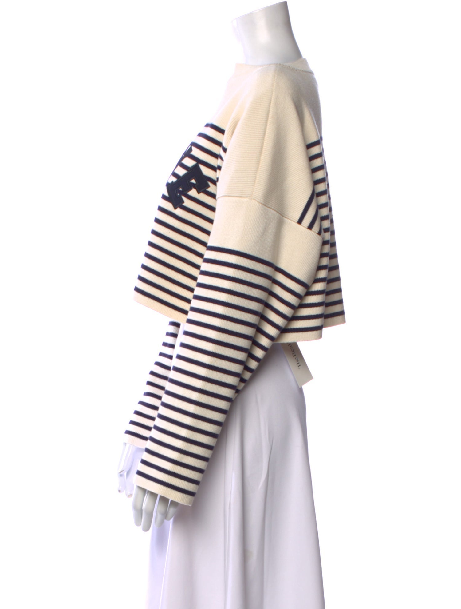 Celine Striped Bateau Neckline Sweater