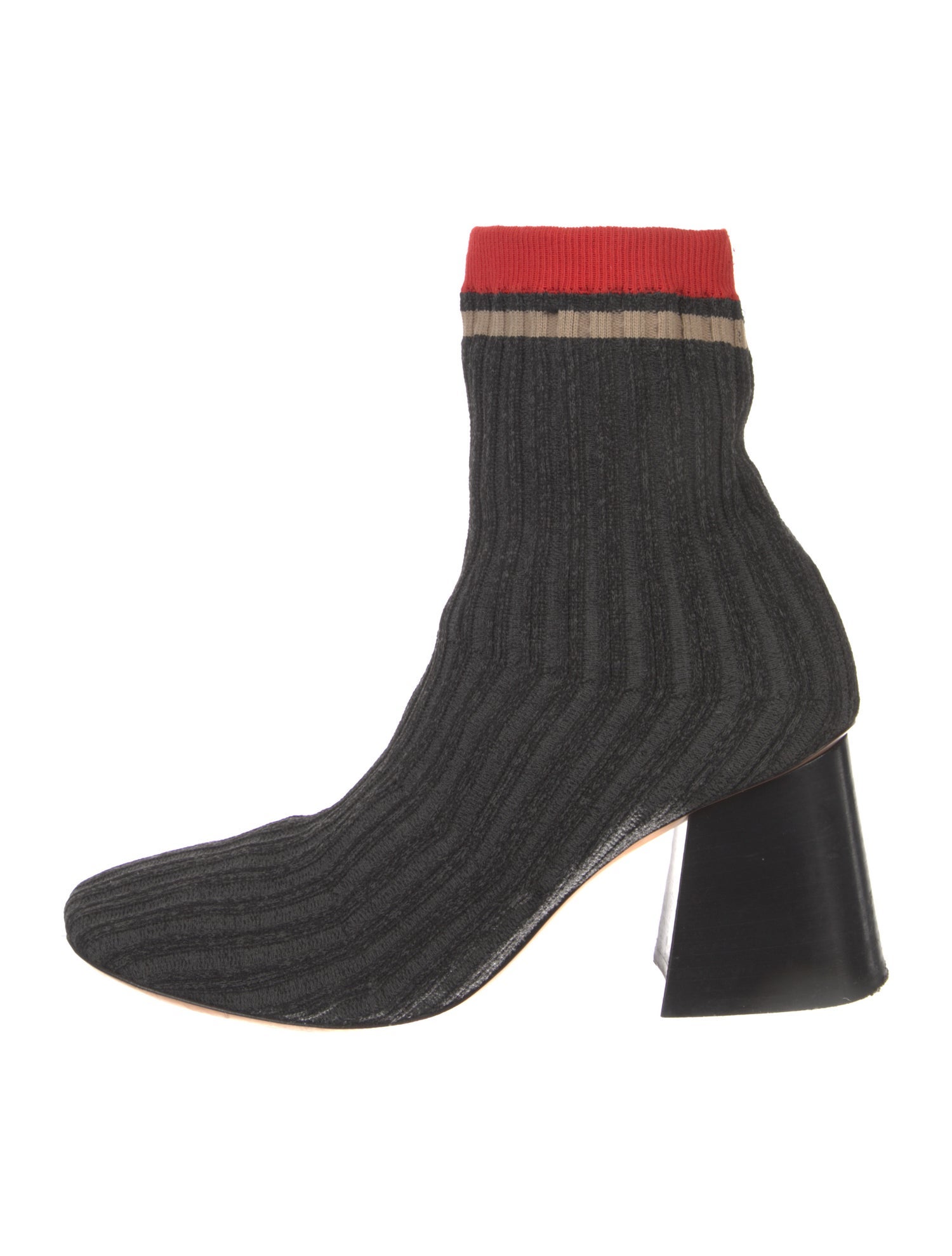 Celine Striped Sock Boots