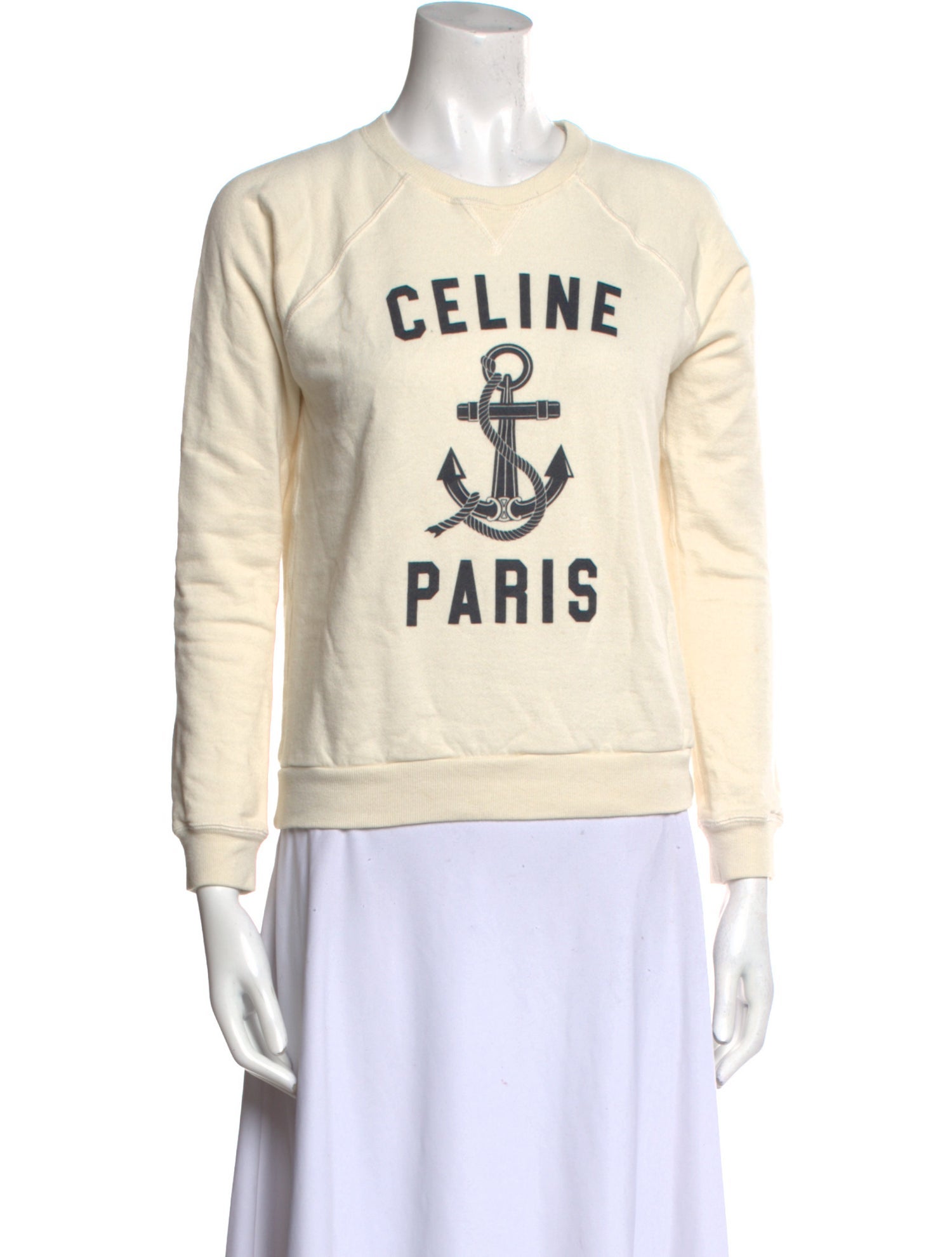 Celine Graphic Print Crew Neck Sweatshirt