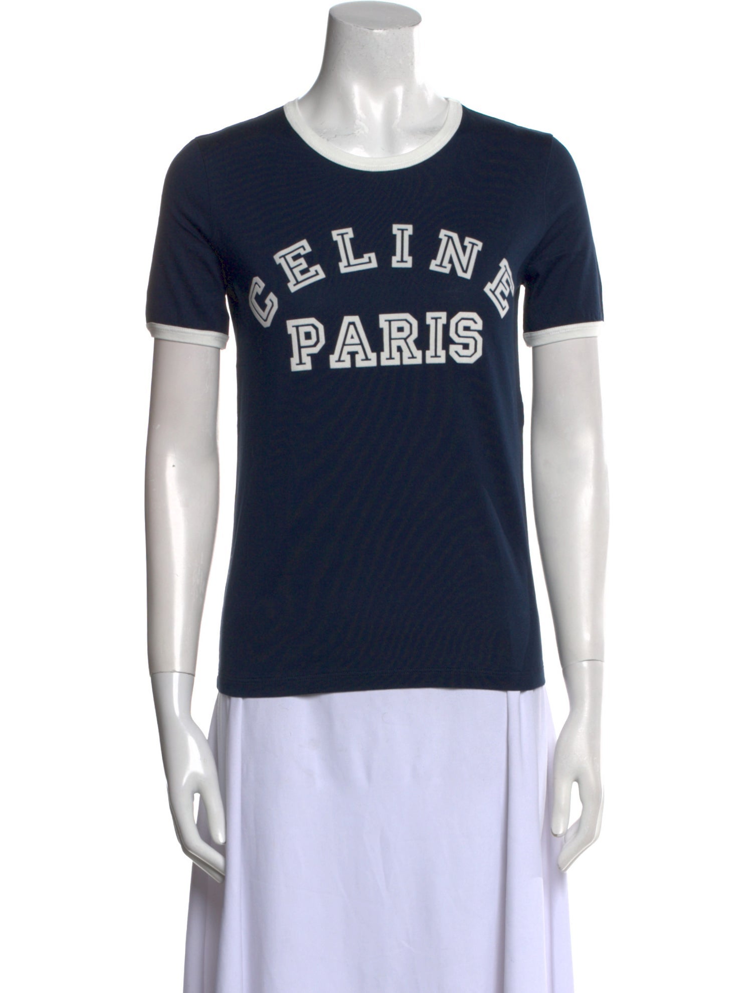 Celine Graphic Print Crew Neck T-Shirt w/ Tags