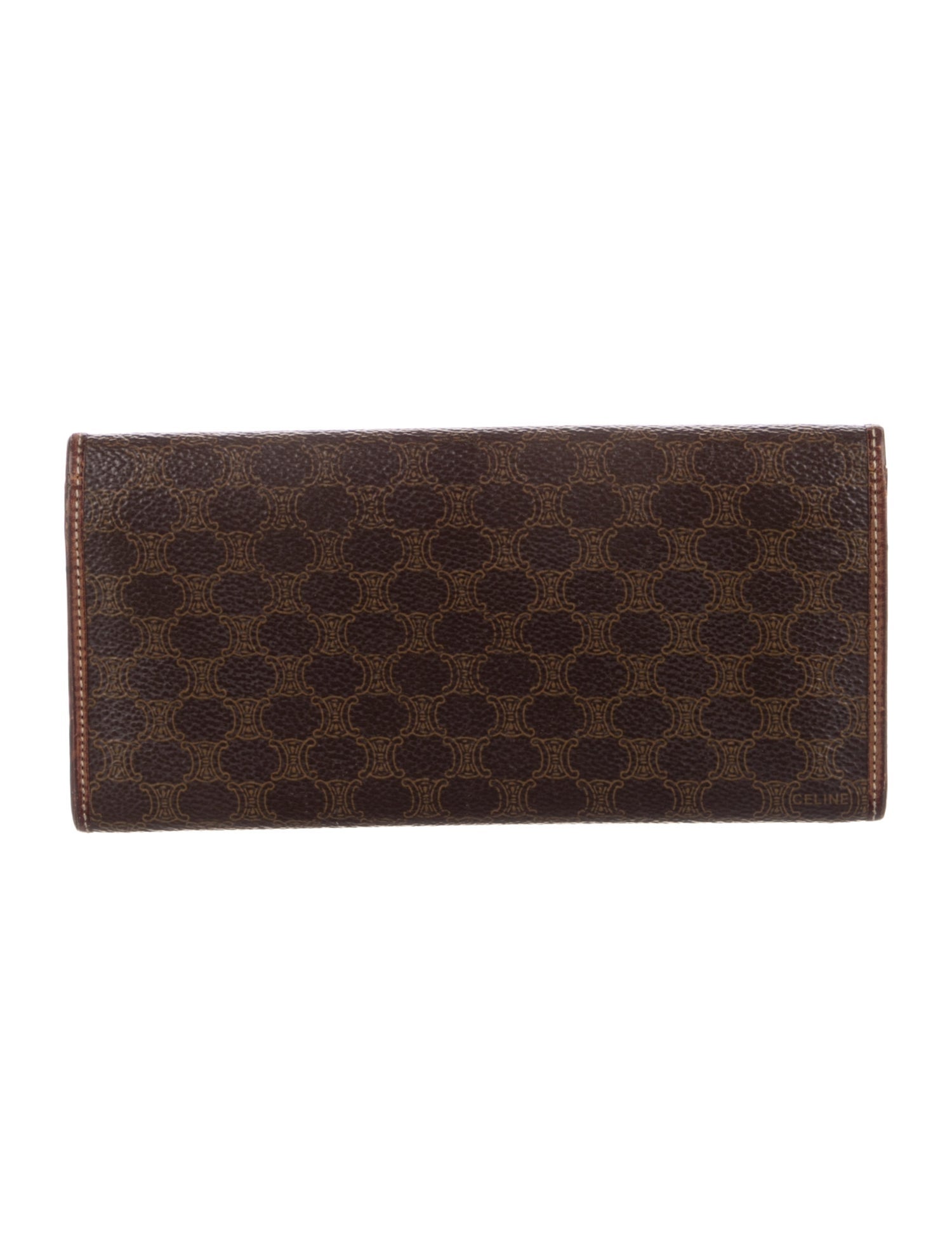 Celine Macadam Wallet Monogram Pattern Continental Wallet