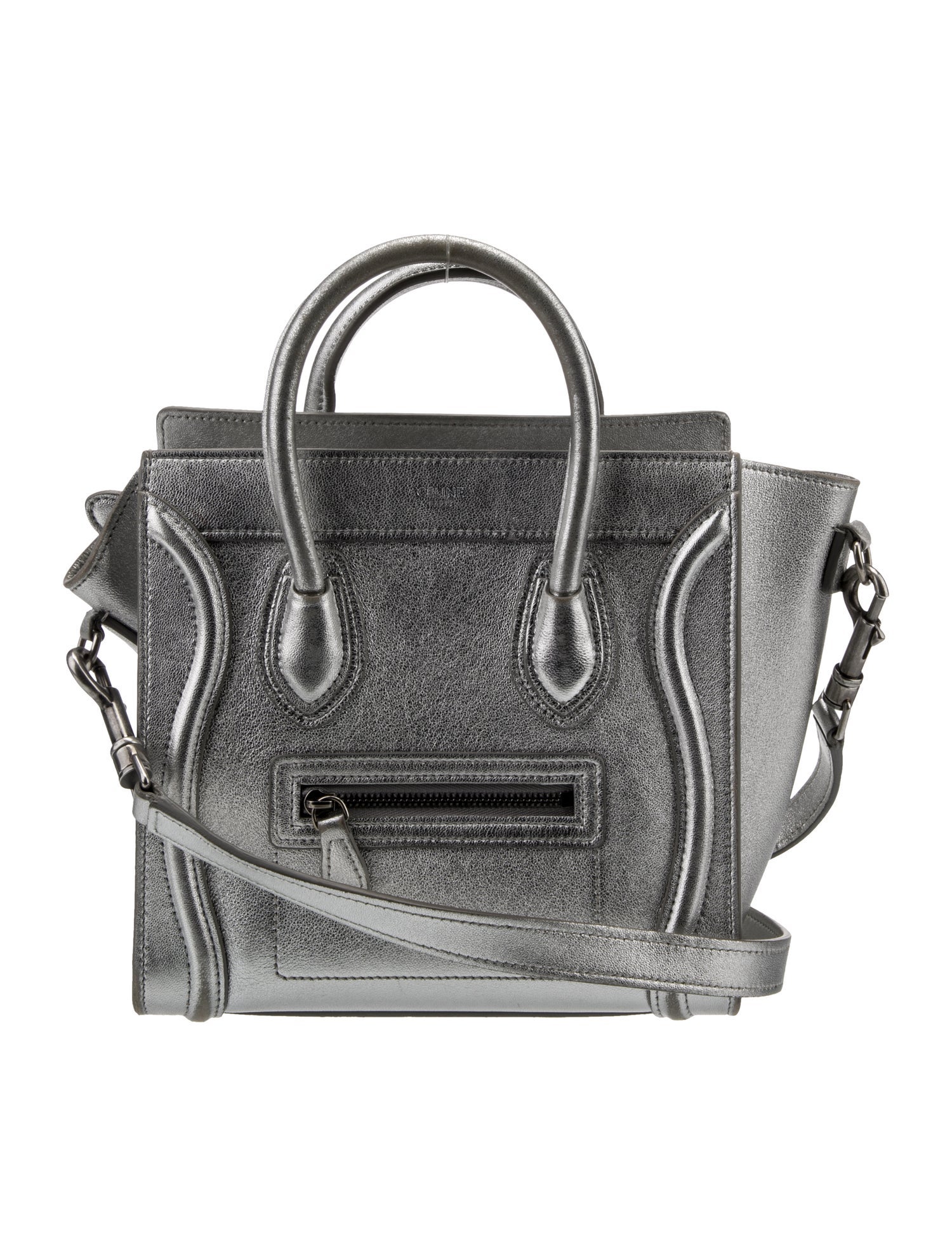 Celine Leather Luggage Nano