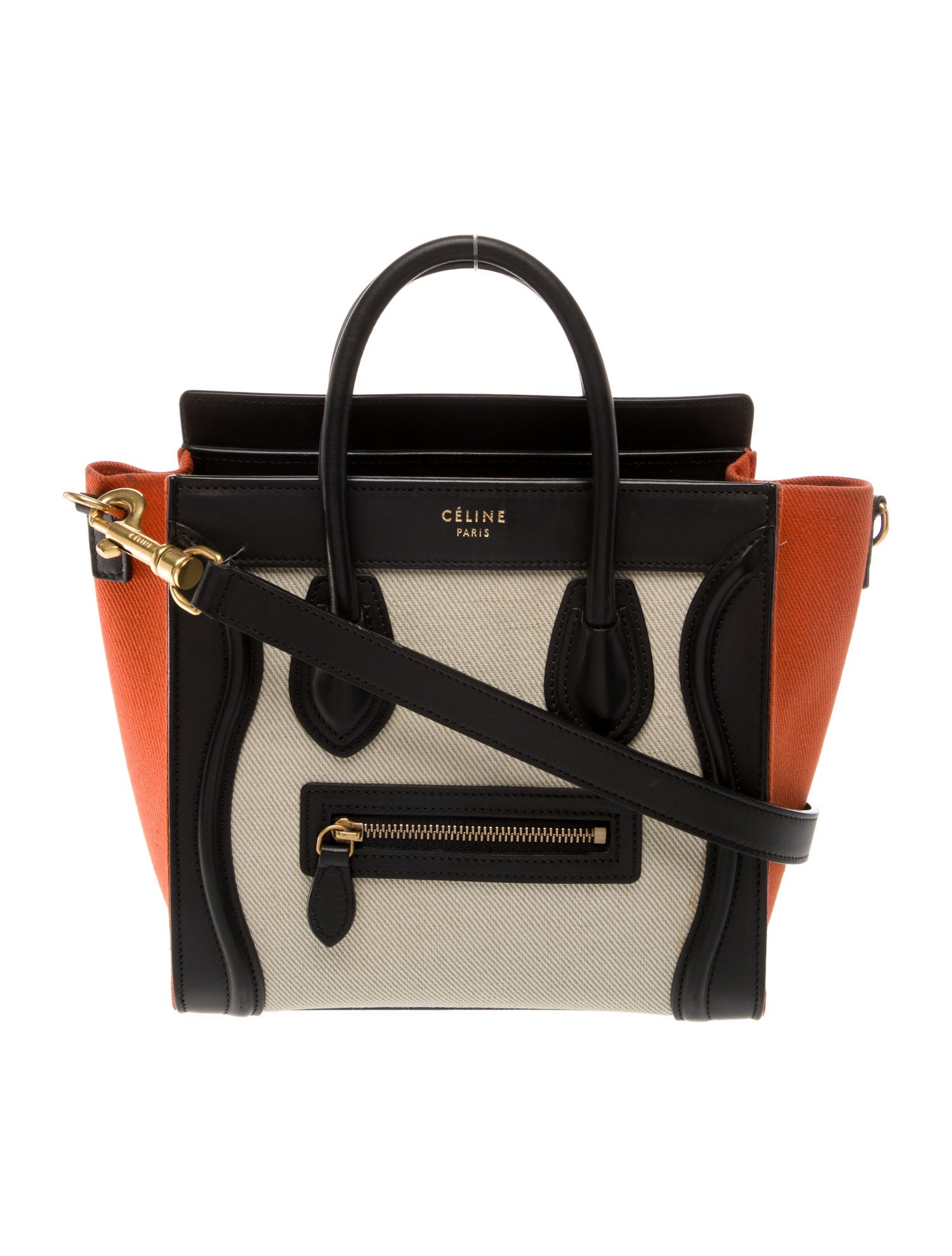 Celine Leather Luggage Nano