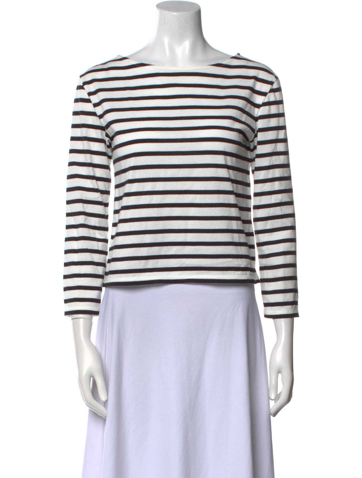 Celine Striped Scoop Neck Top