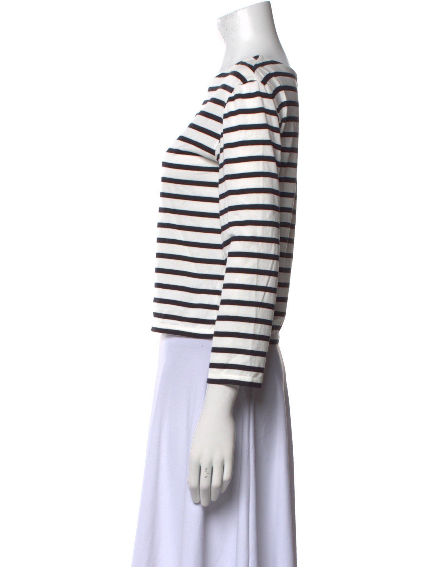 Celine Striped Scoop Neck Top