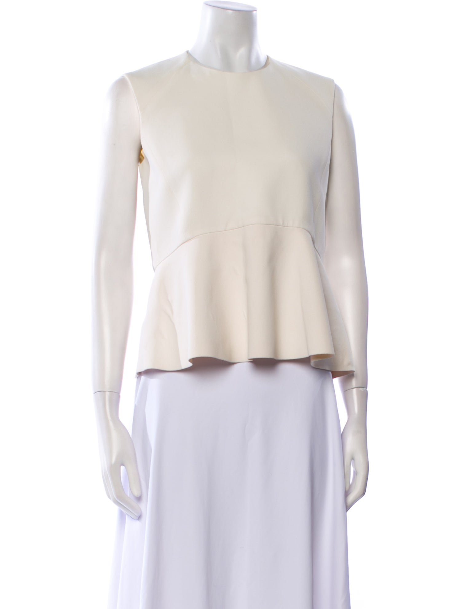 Celine Crew Neck Sleeveless Crop Top