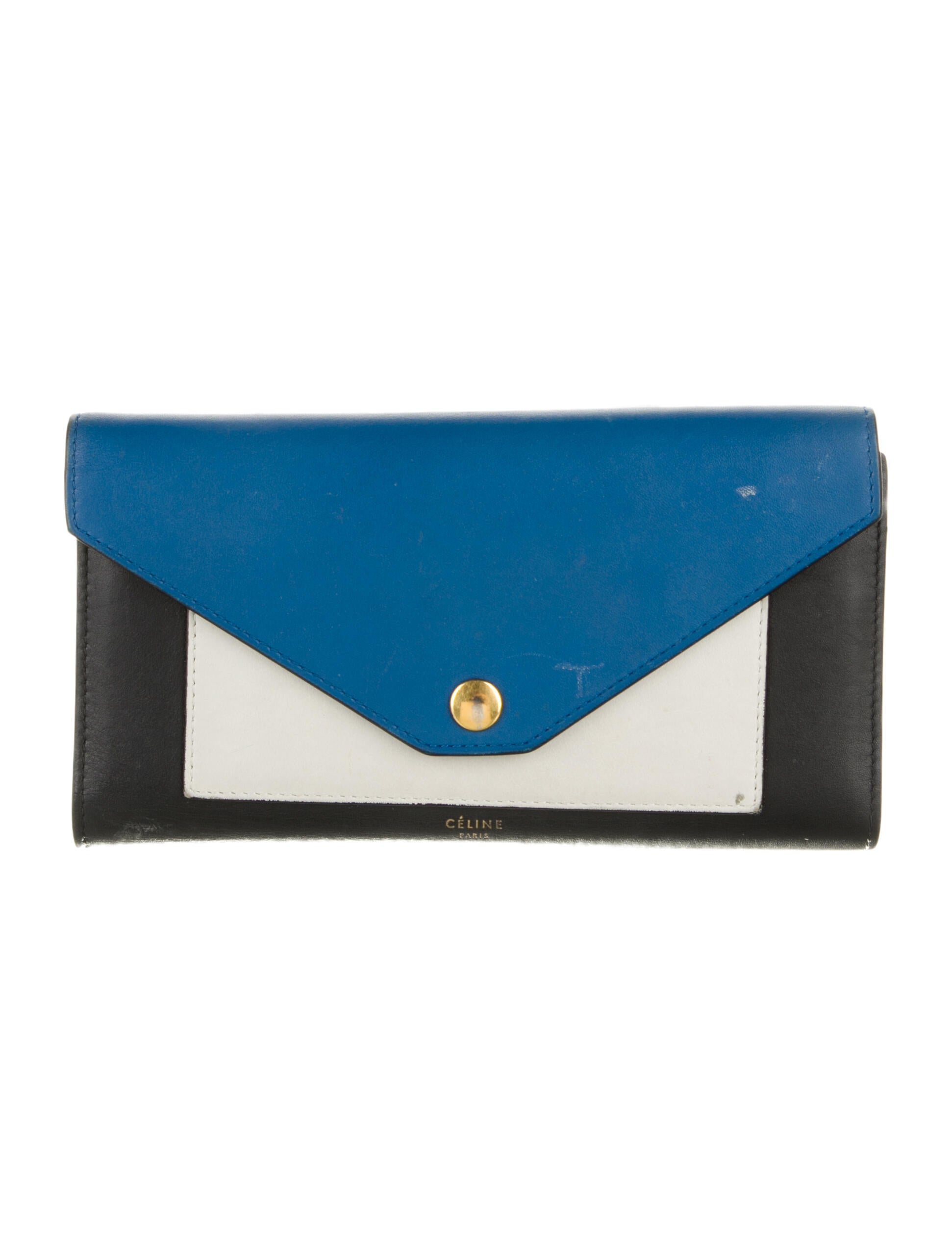 Celine Pocket Envelope Leather Wallet