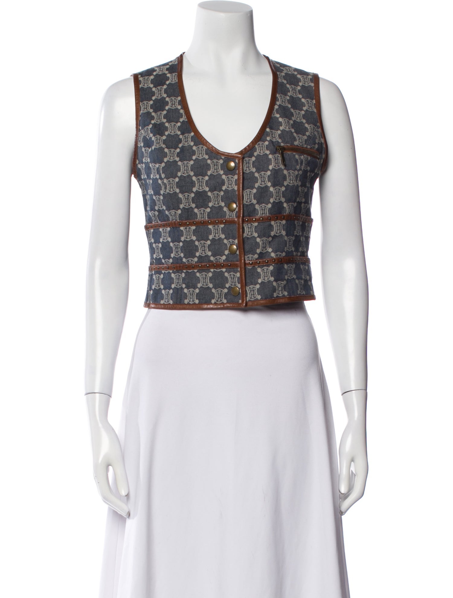 Celine Vintage Late 1990's - Early 2000's Vest