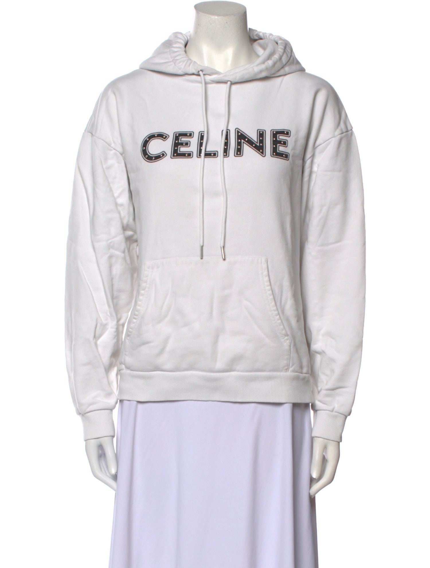 Celine Graphic Print Crew Neck Hoodie