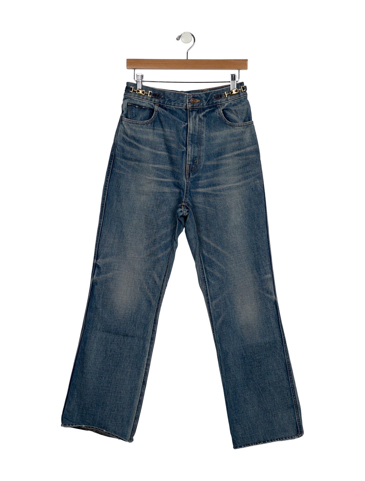 Celine High-Rise Wide Leg Jeans