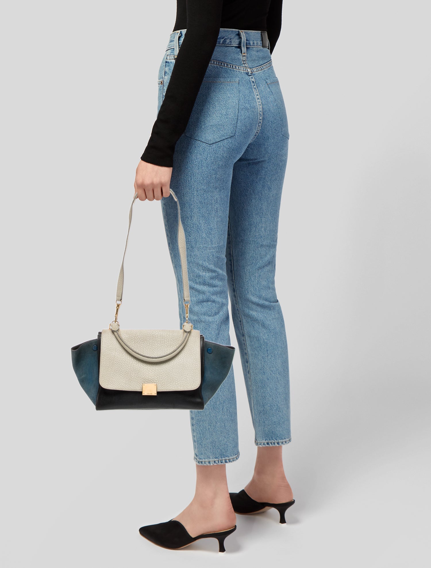 Celine Leather Trapeze