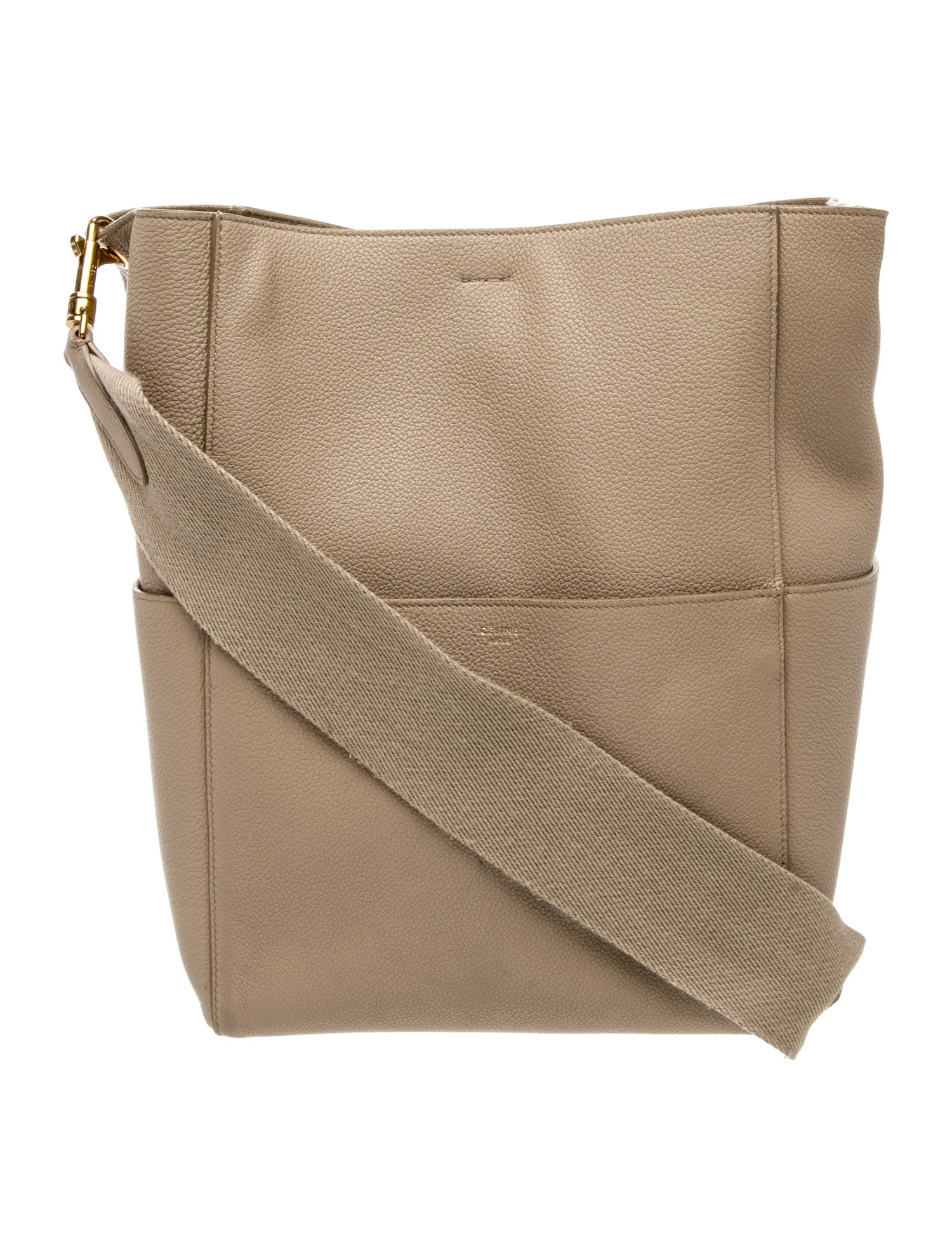 Celine Leather Seau Sangle Medium