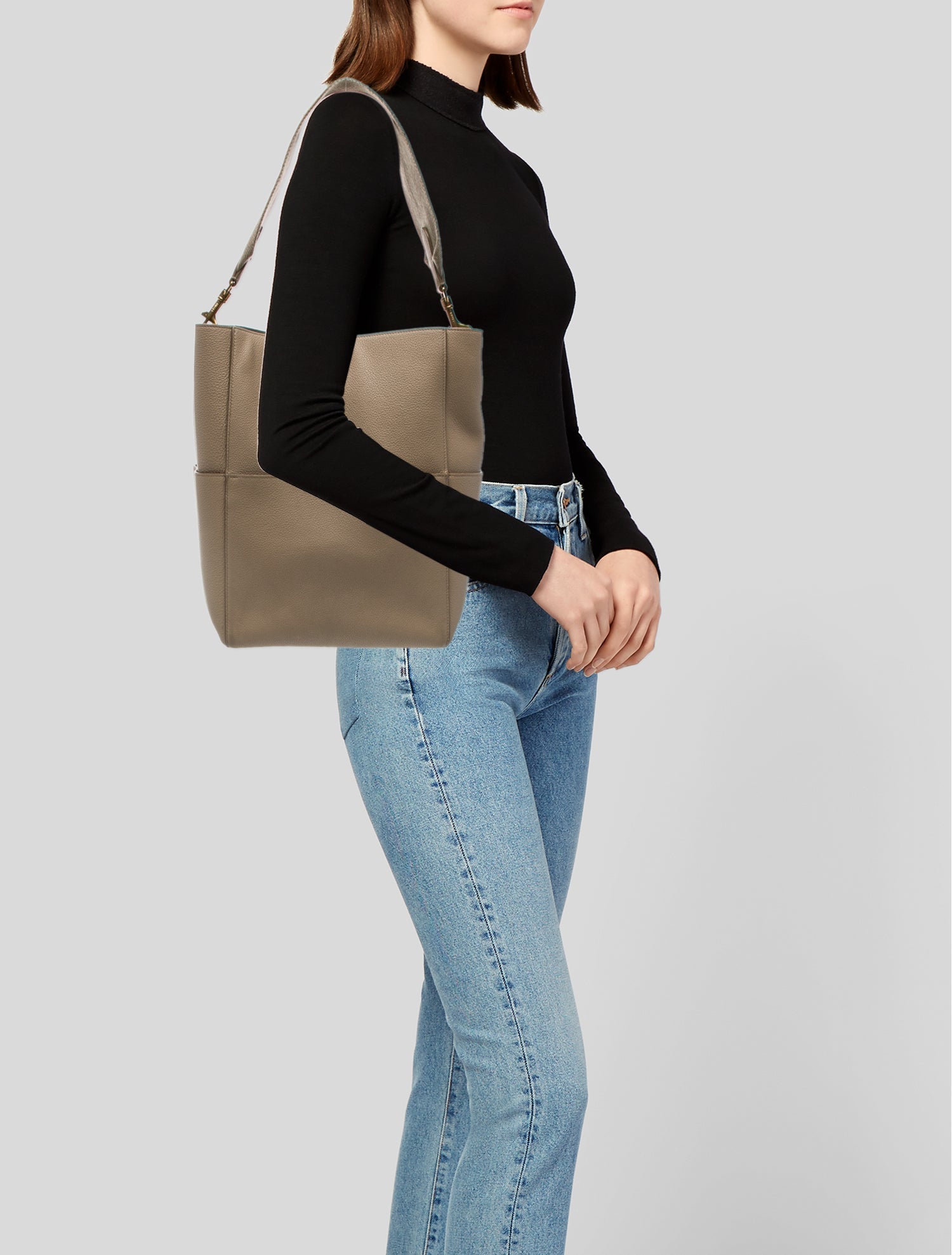 Celine Leather Seau Sangle Medium