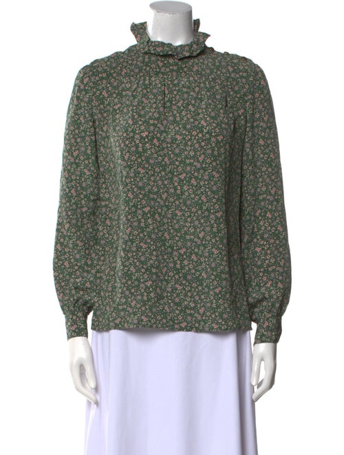 Celine Silk Floral Print Blouse