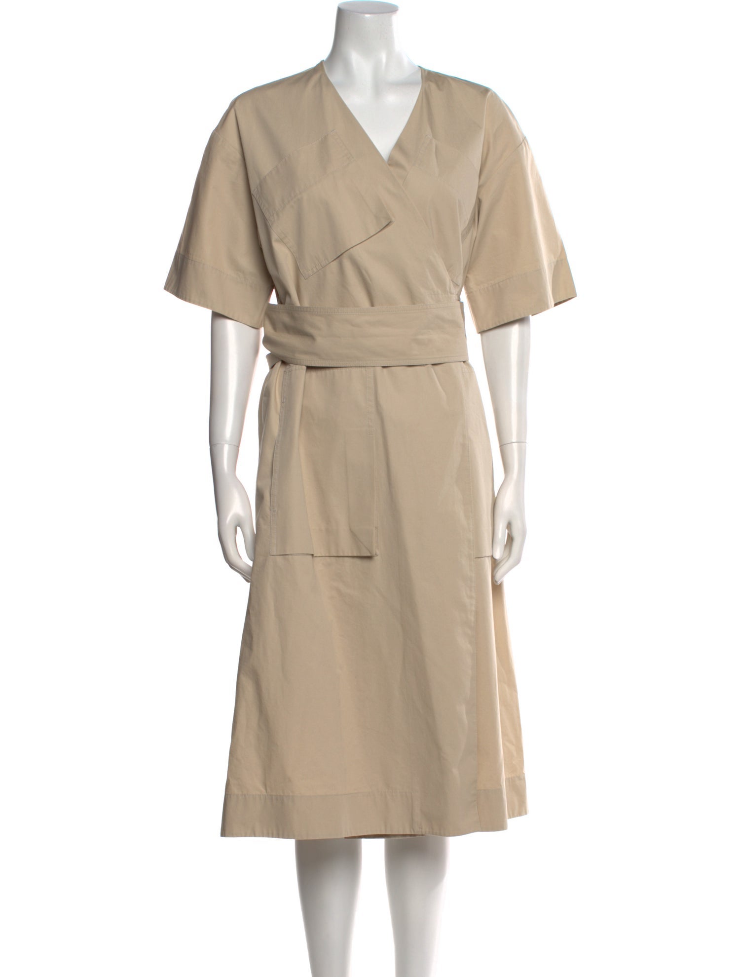 Celine V-Neck Midi Length Dress