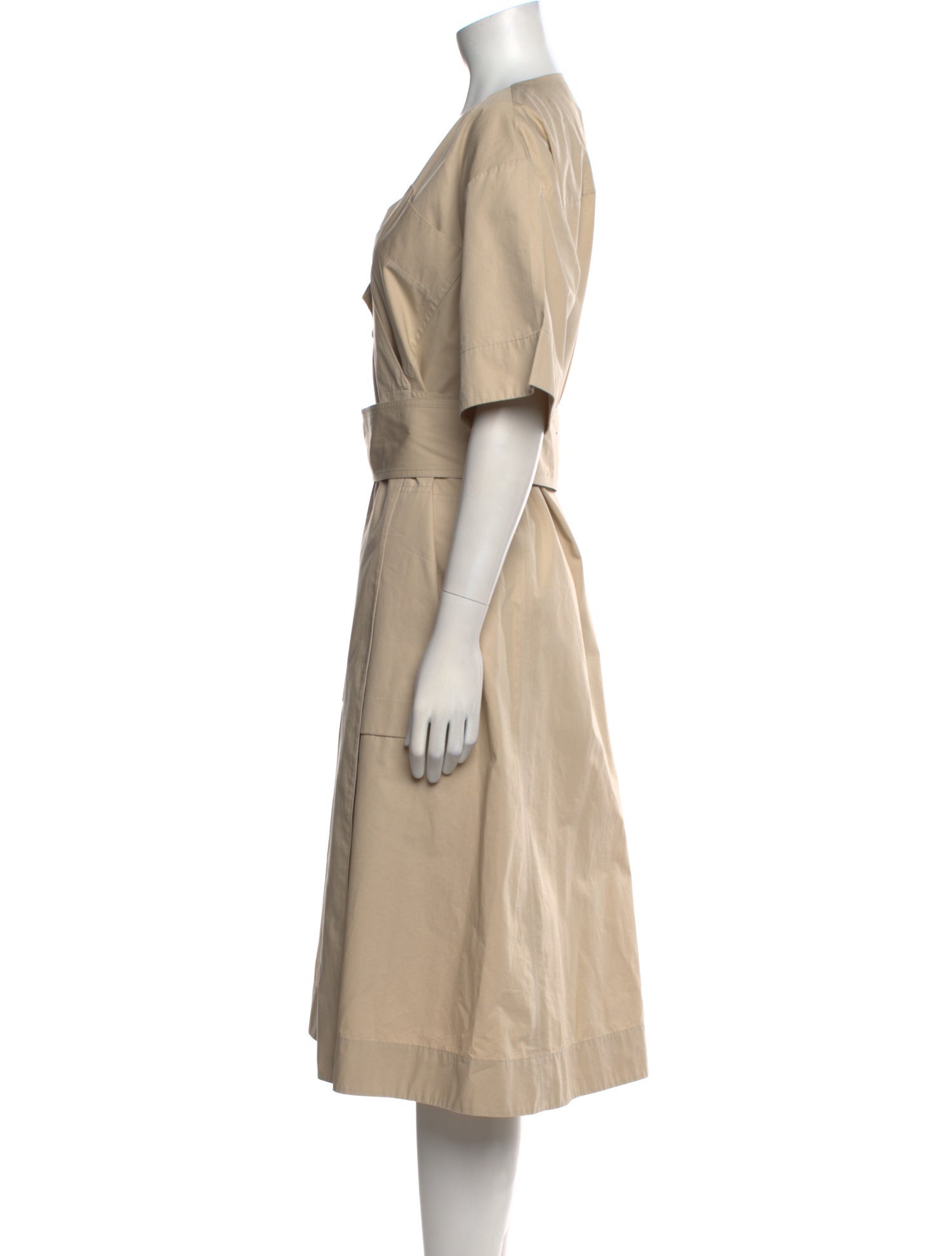 Celine V-Neck Midi Length Dress