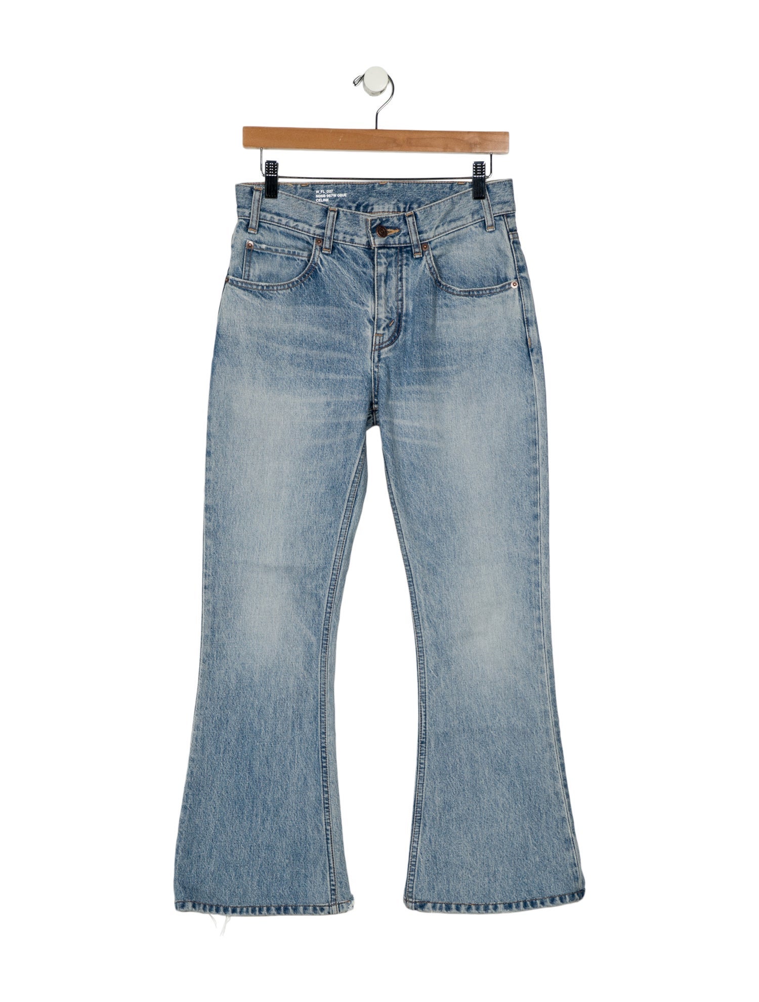 Celine Mid-Rise Wide Leg Jeans