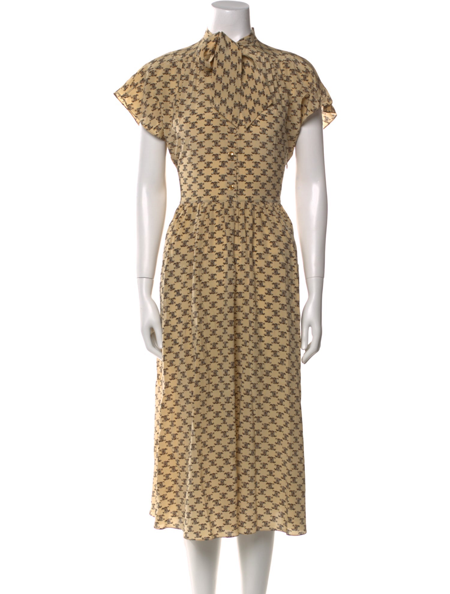 Celine Silk Midi Length Dress