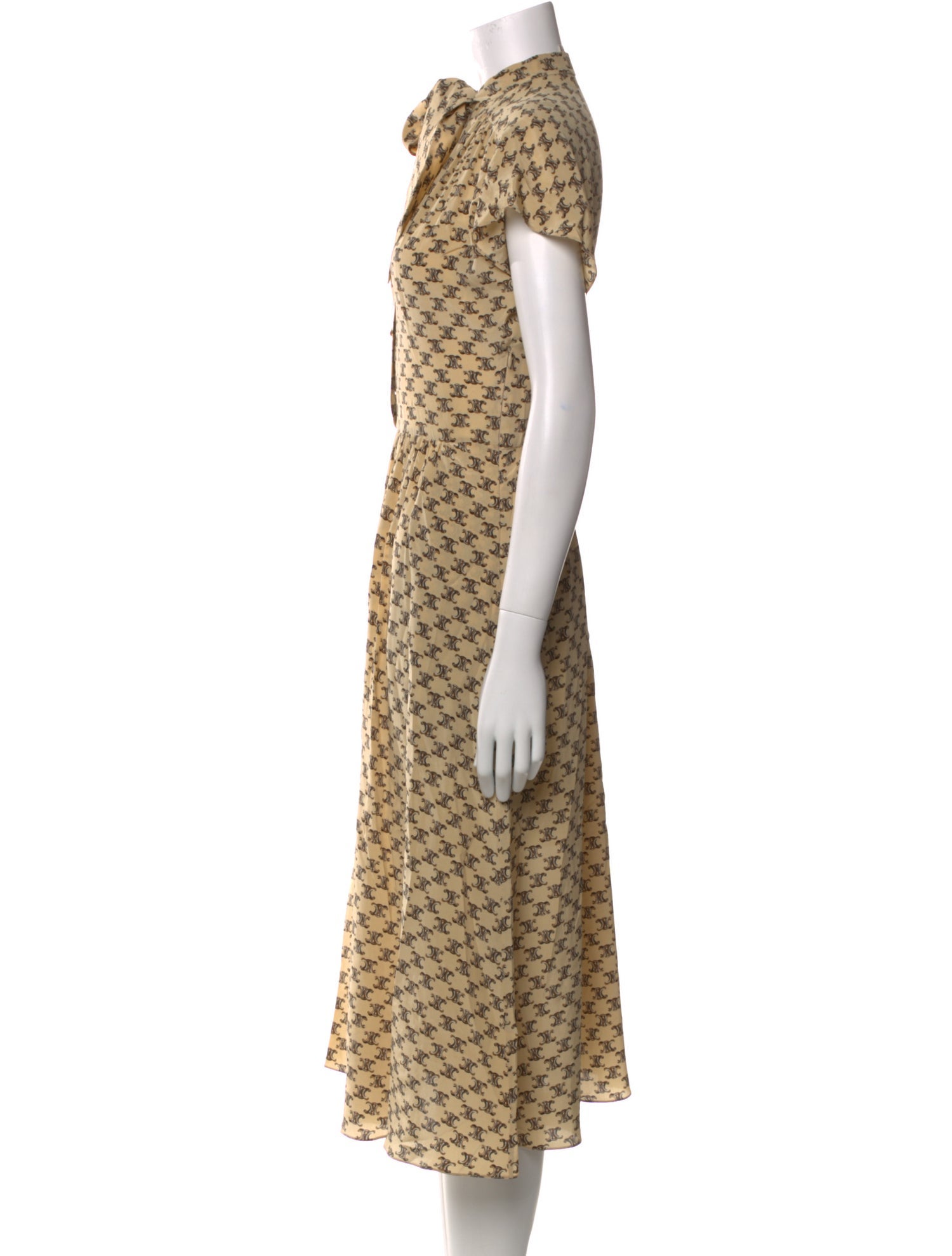 Celine Silk Midi Length Dress