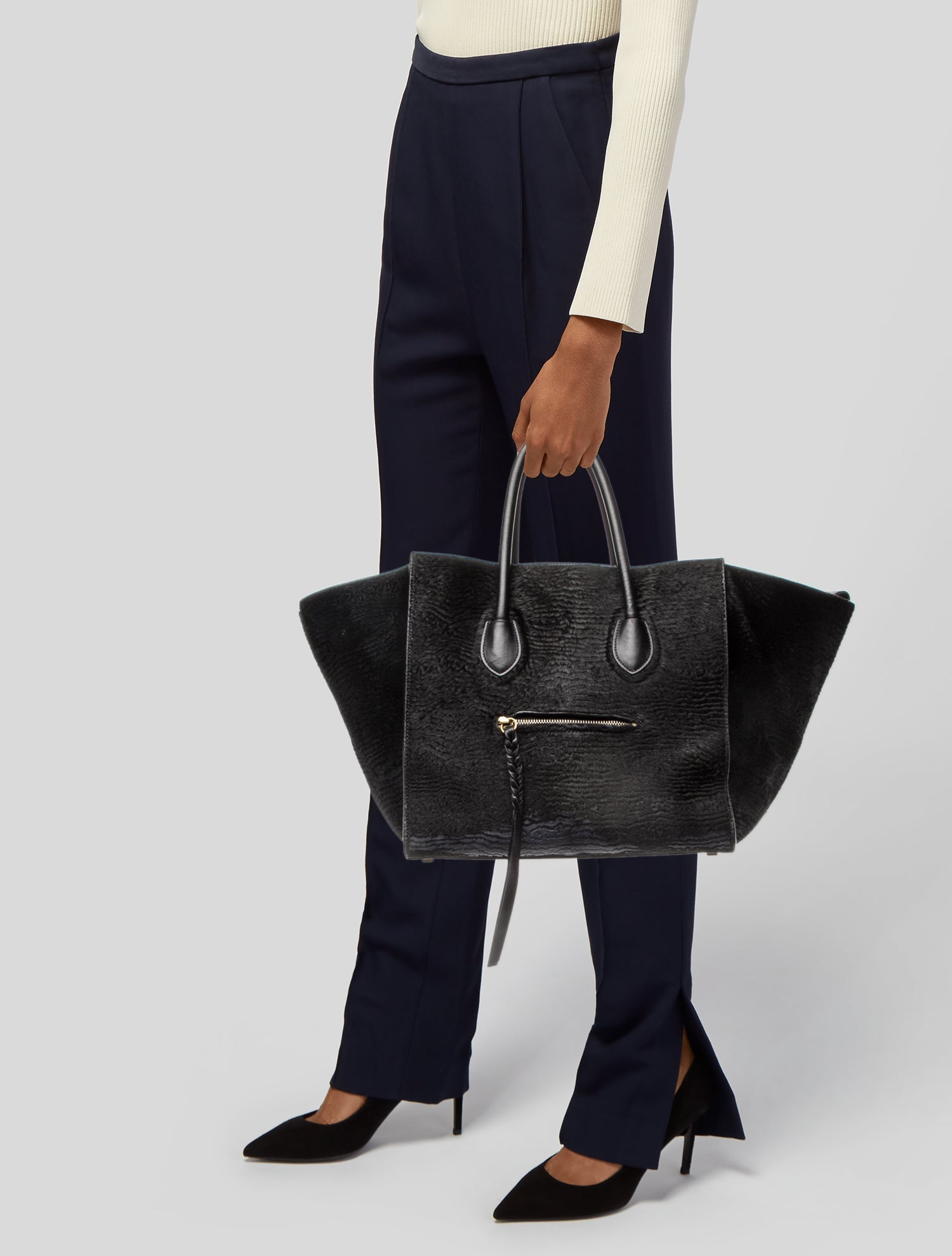 Celine Ponyhair Luggage Phantom Medium