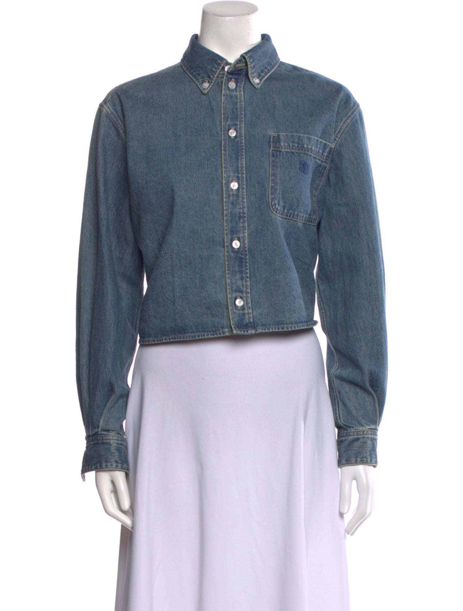 Celine Long Sleeve Crop Top