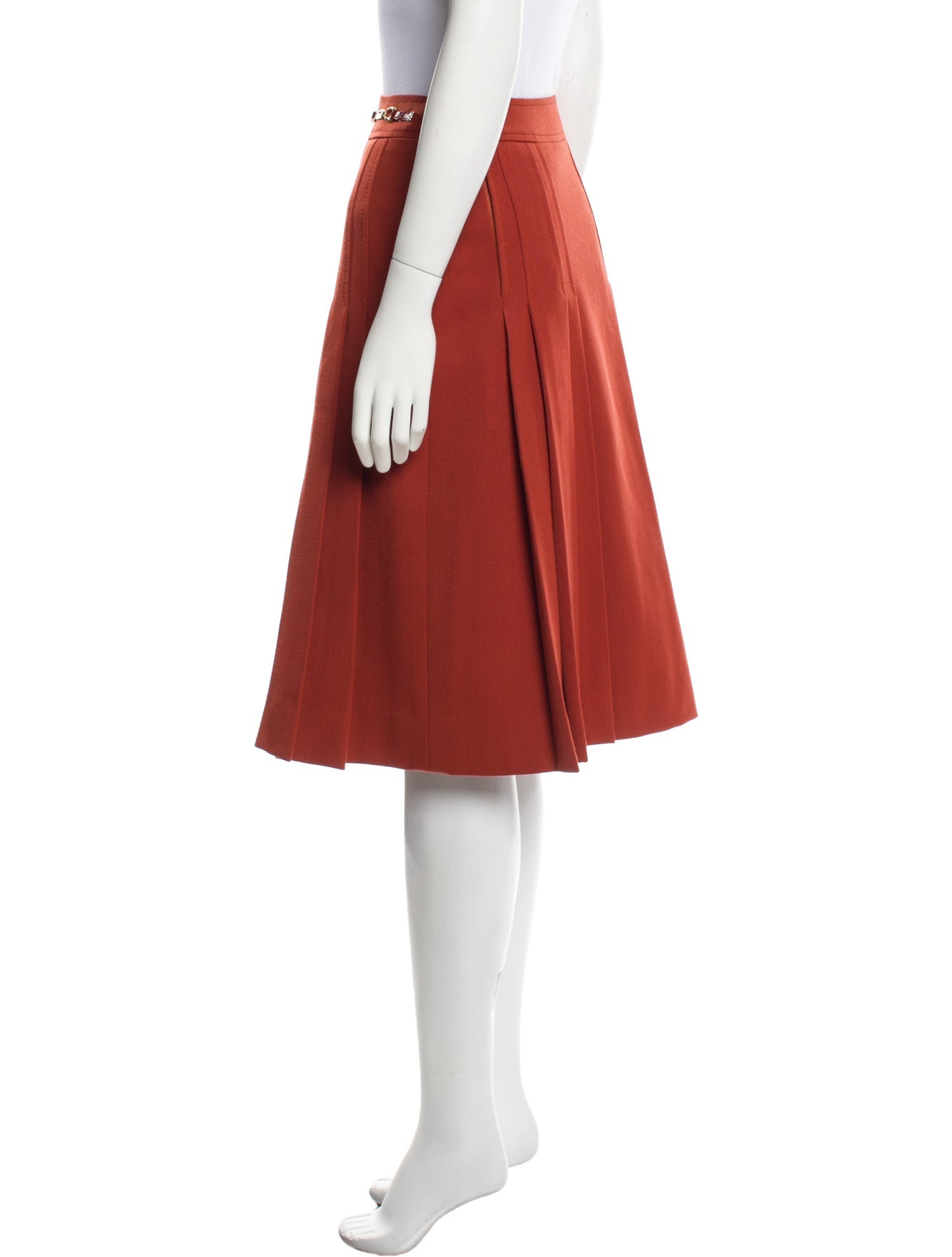 Celine Wool Knee-Length Skirt