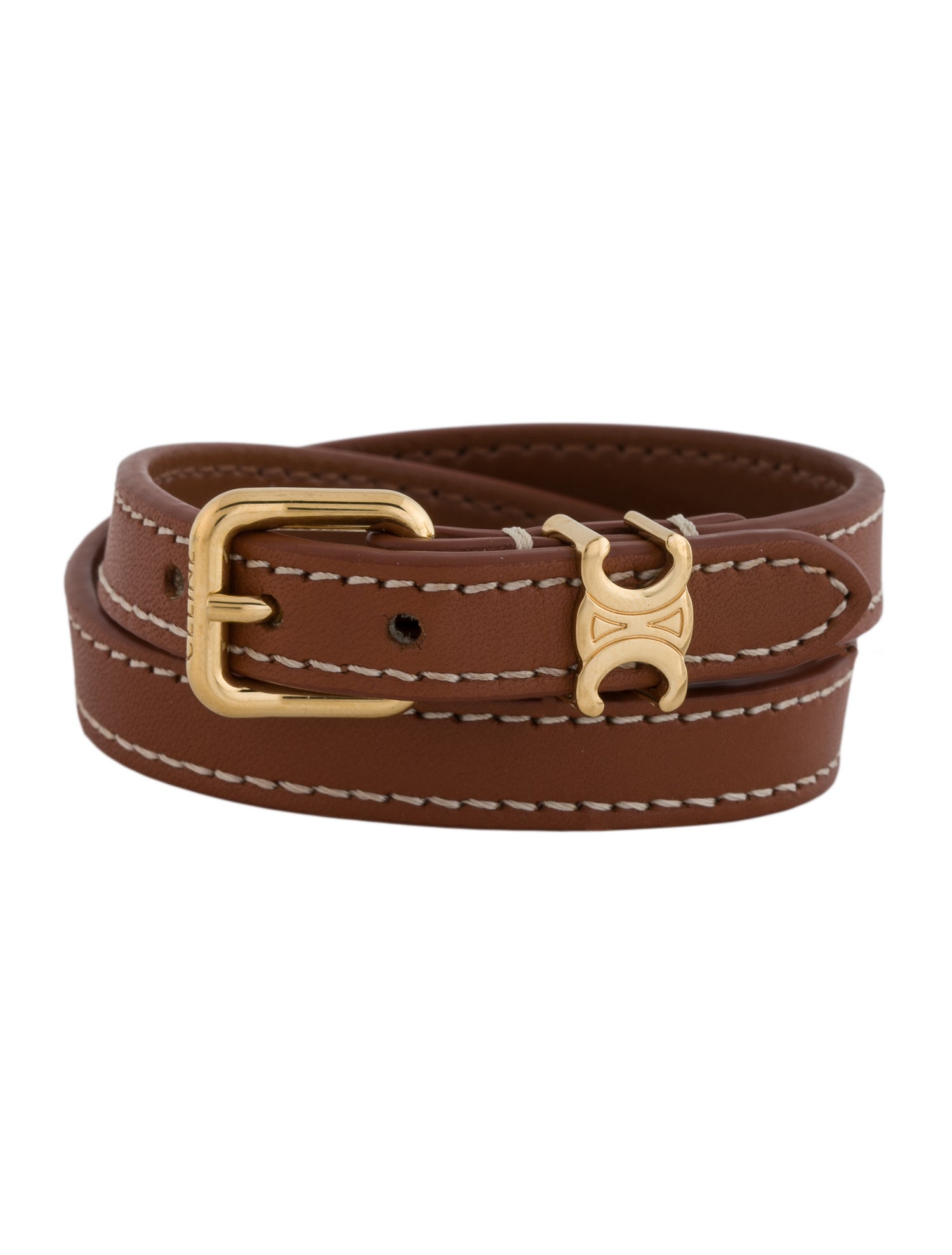 Celine Leather Les Cuirs Celine Double Bracelet