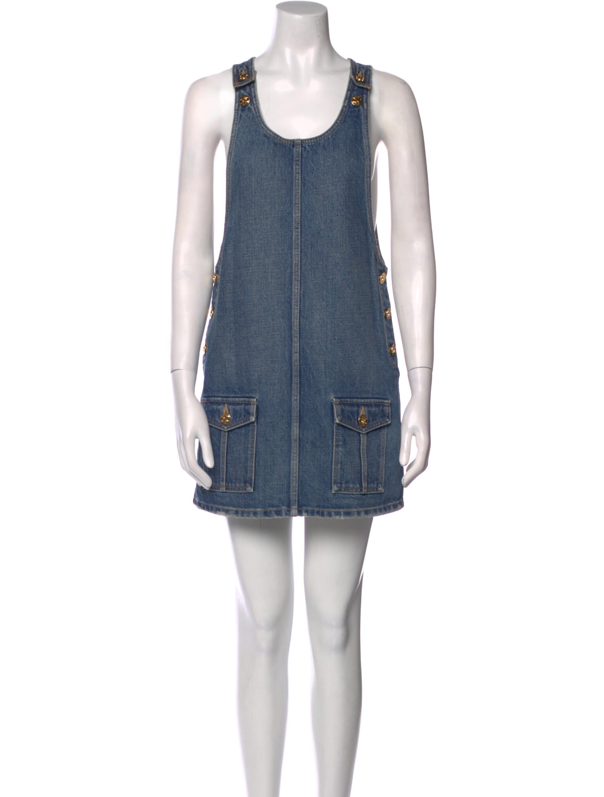 Celine Scoop Neck Mini Dress