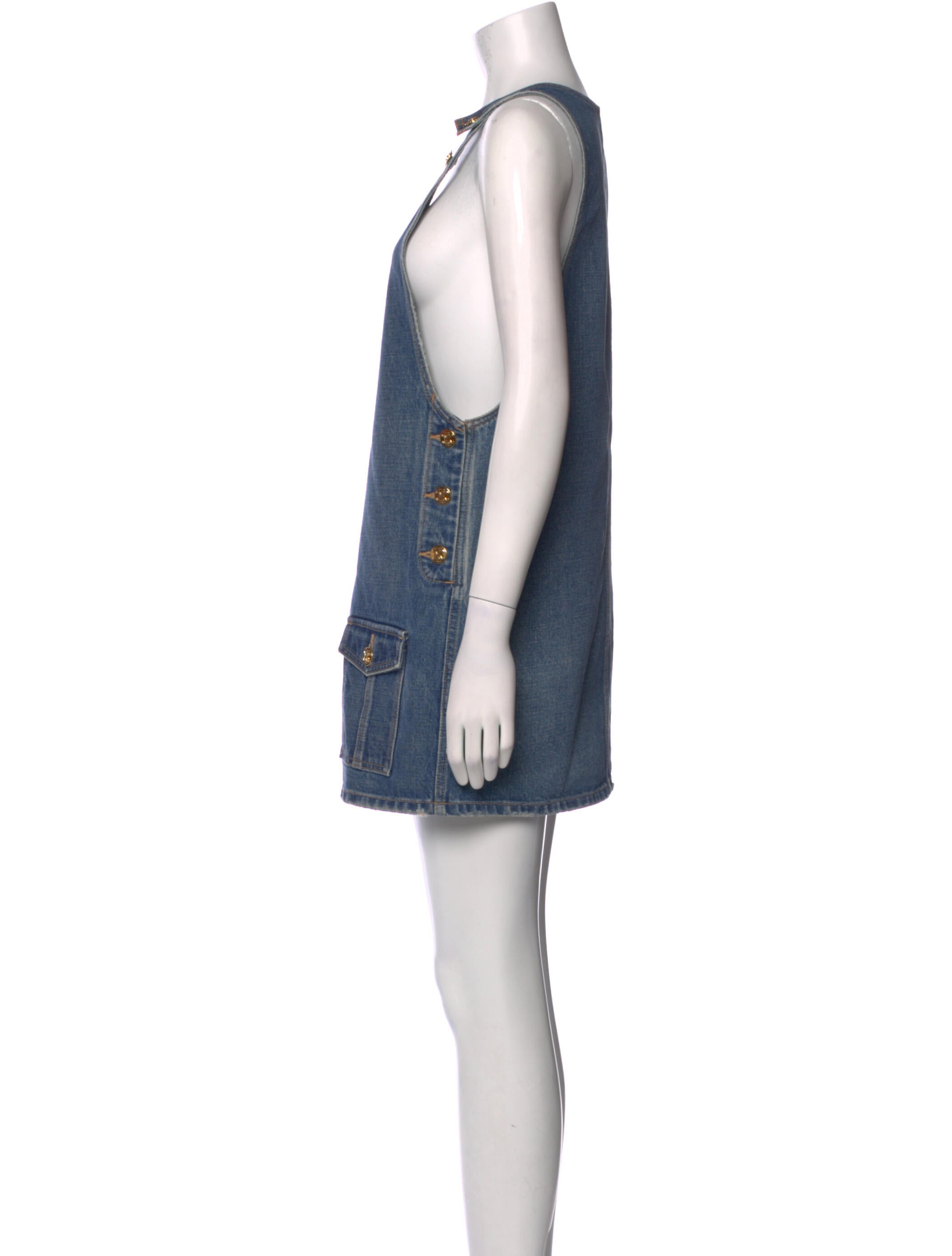 Celine Scoop Neck Mini Dress