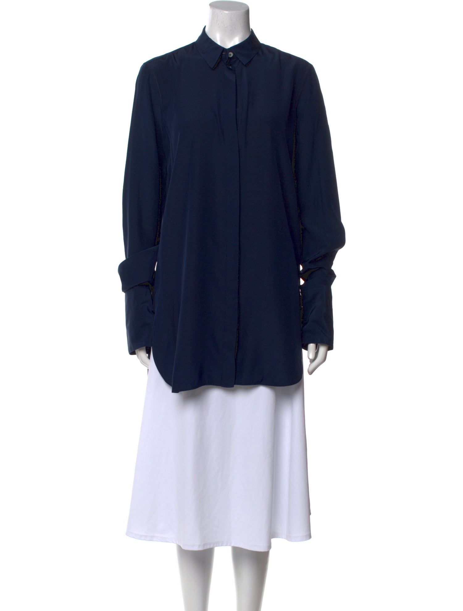 Celine Silk Long Sleeve Tunic