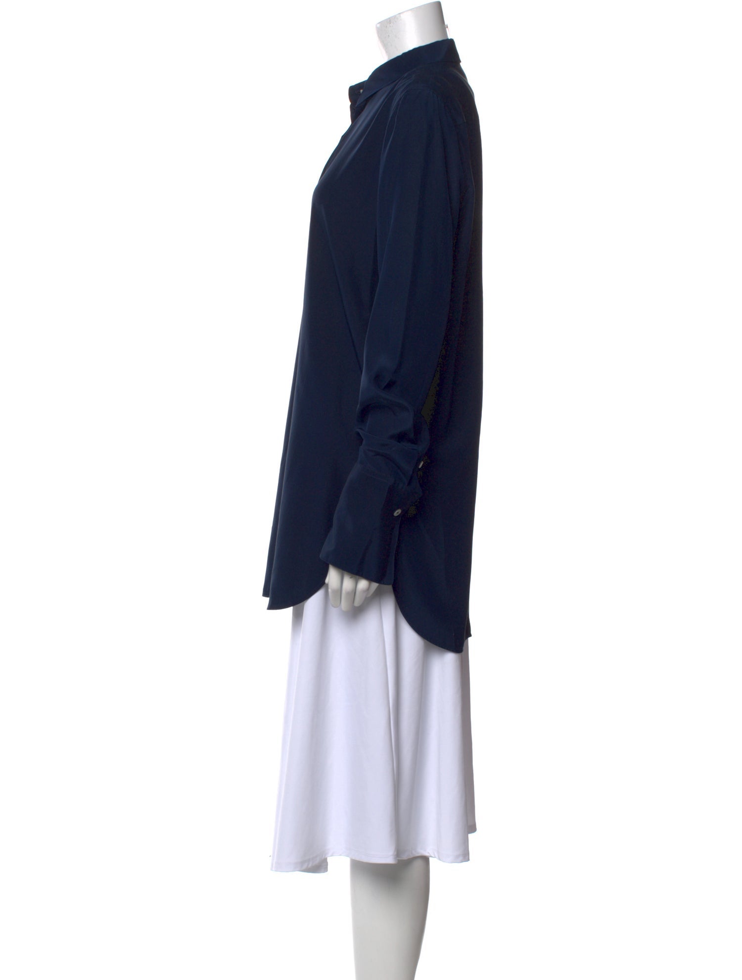Celine Silk Long Sleeve Tunic