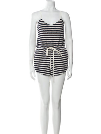 Celine Stripe Print Striped Romper