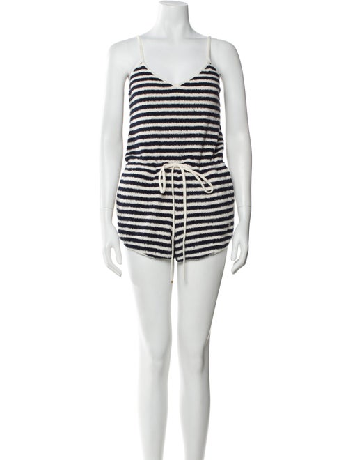 Celine Stripe Print Striped Romper