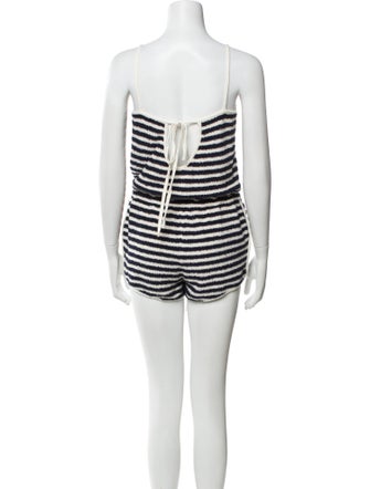 Celine Stripe Print Striped Romper
