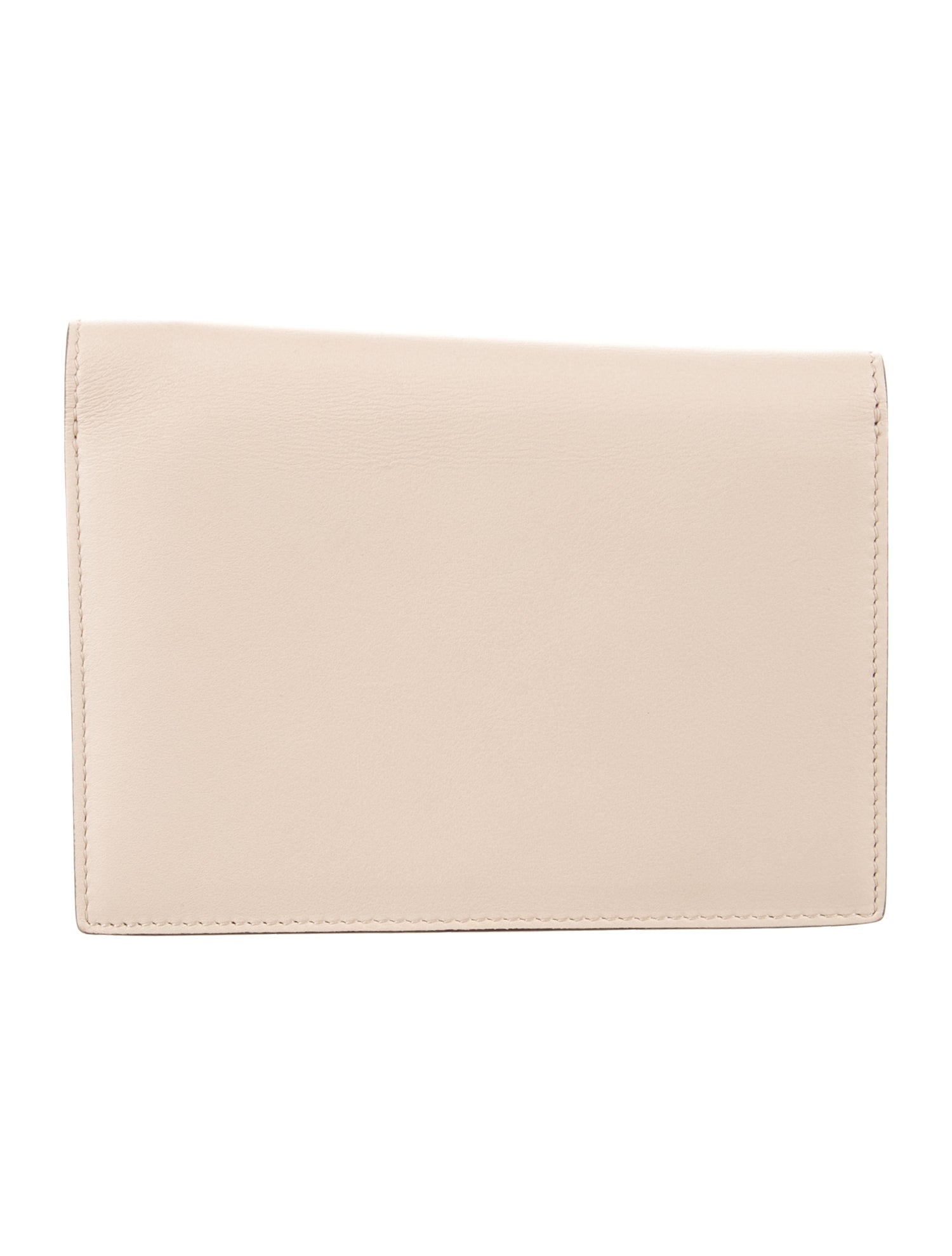 Celine Leather Colorblock Pattern Wallet