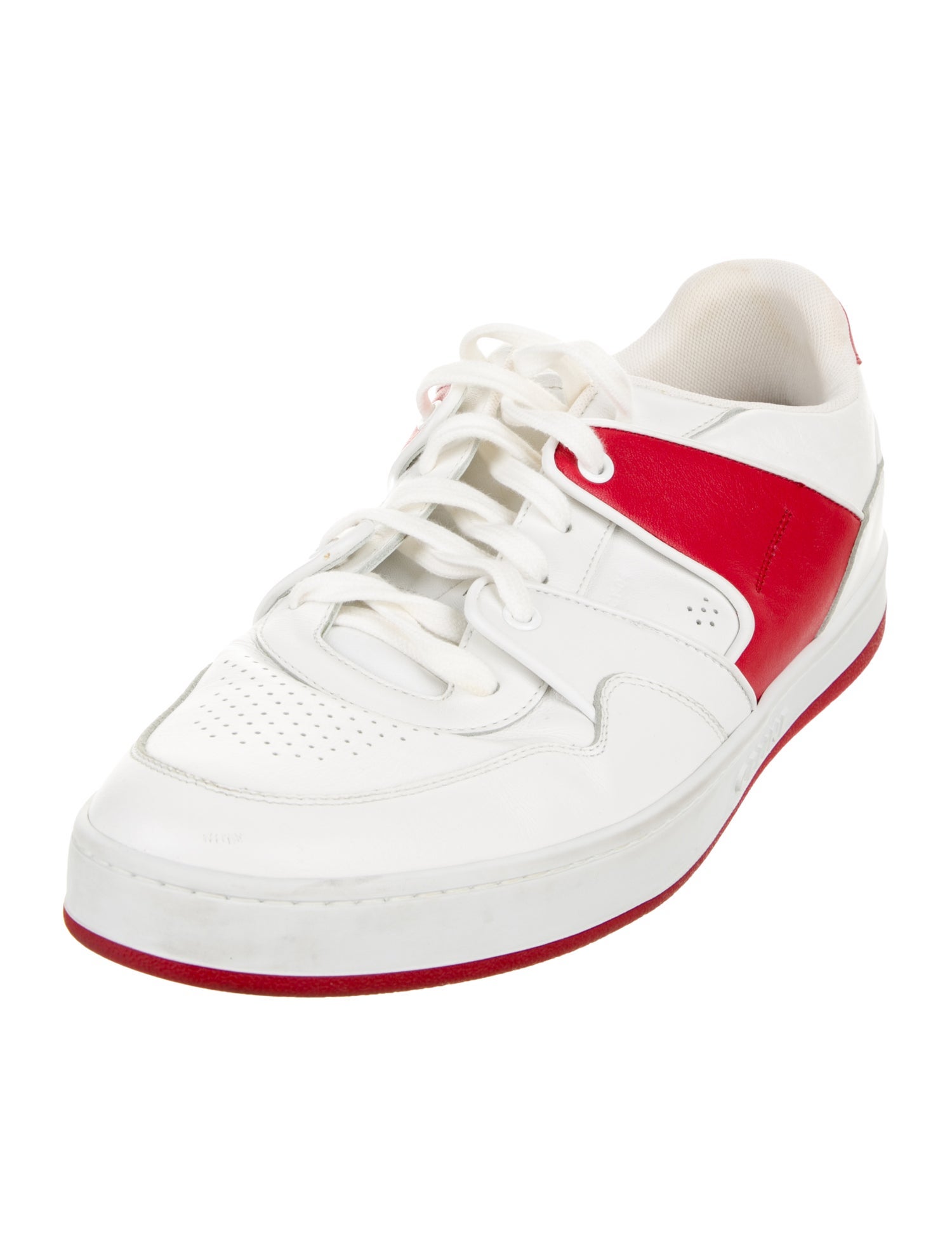 Celine Leather Colorblock Pattern Sneakers