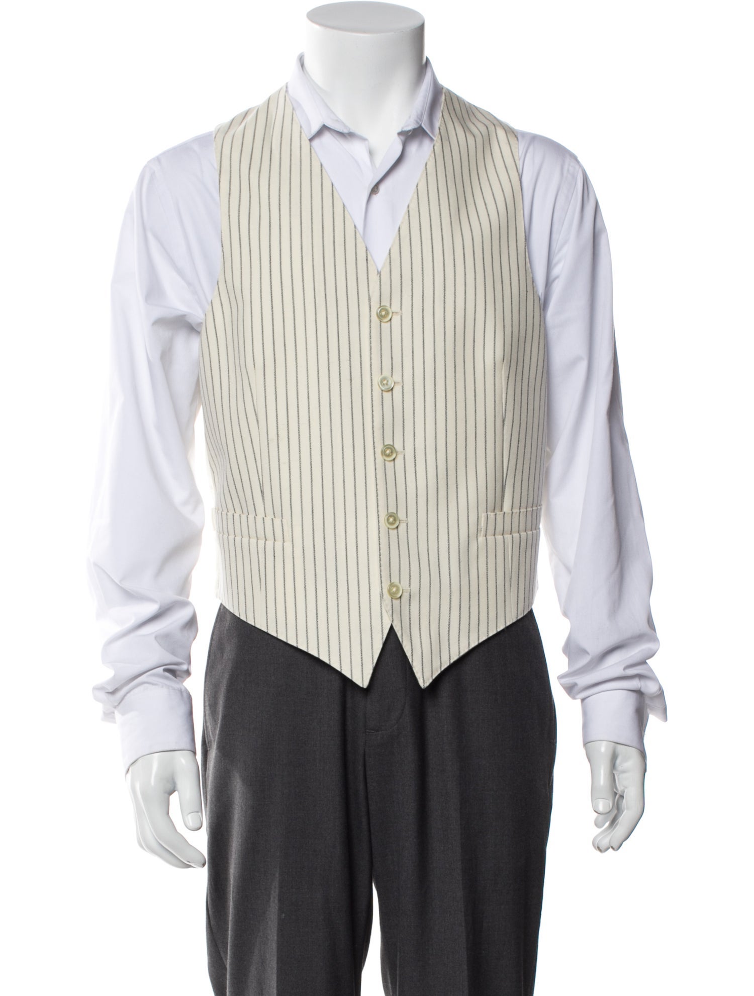 Celine Wool Striped Suit Vest w/ Tags