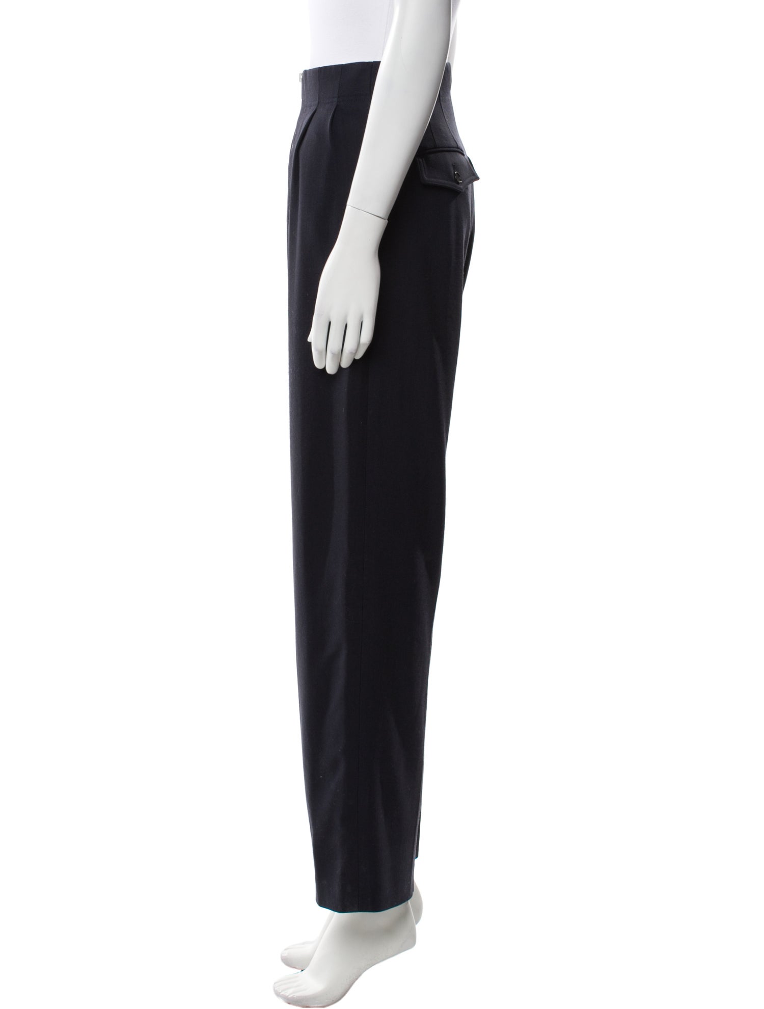 Celine Virgin Wool Wide Leg Pants