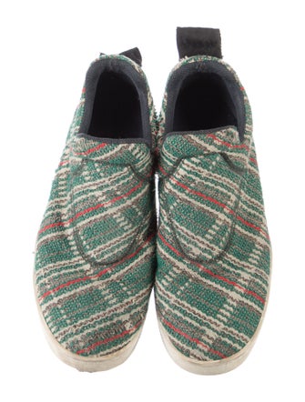 Celine Tweed Pattern Sneakers
