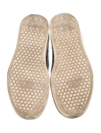 Celine Tweed Pattern Sneakers