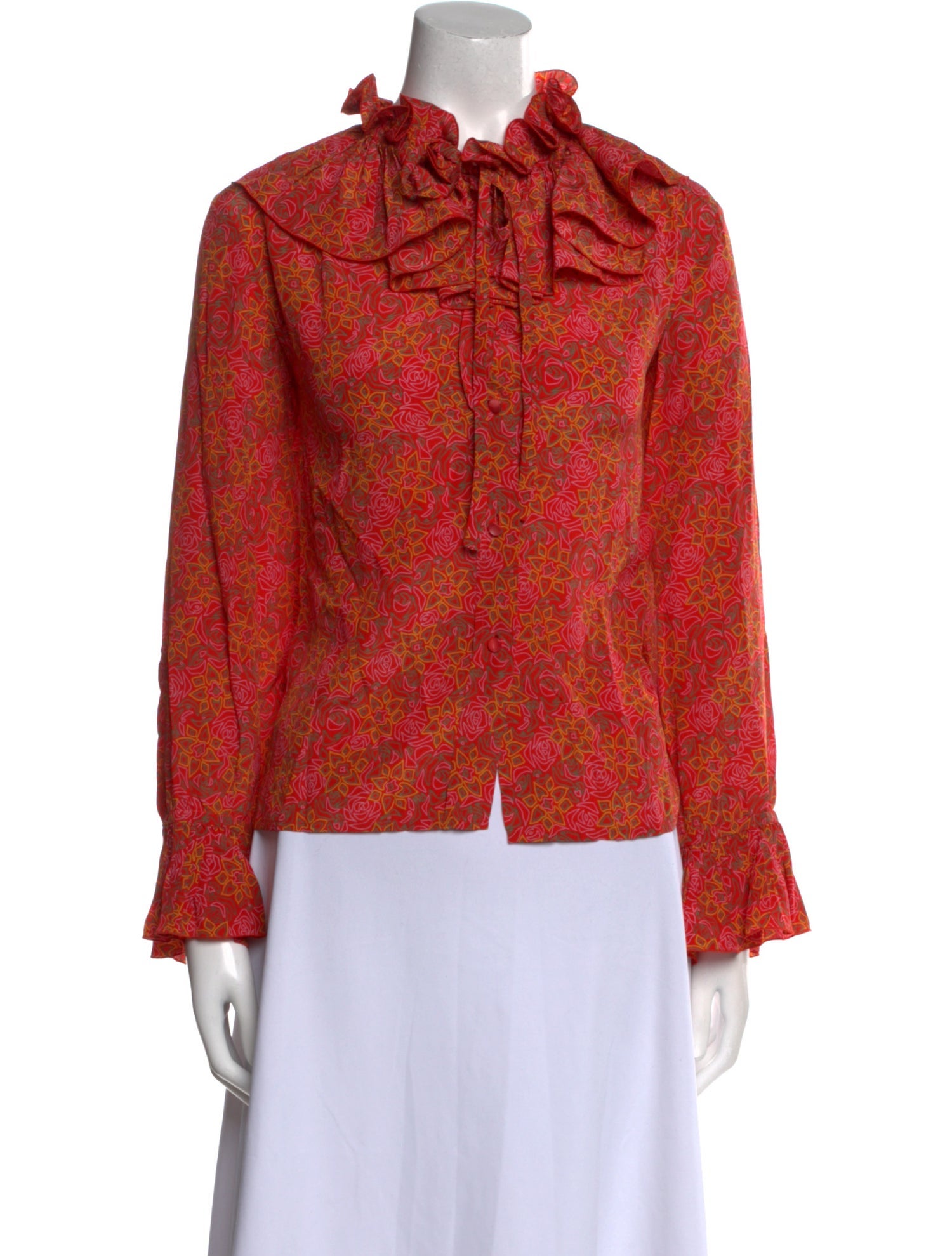 Celine Vintage 1980's Button-Up Top