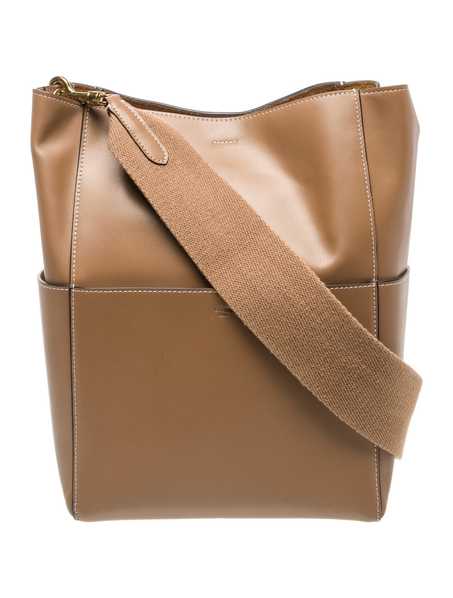 Celine Leather Seau Sangle