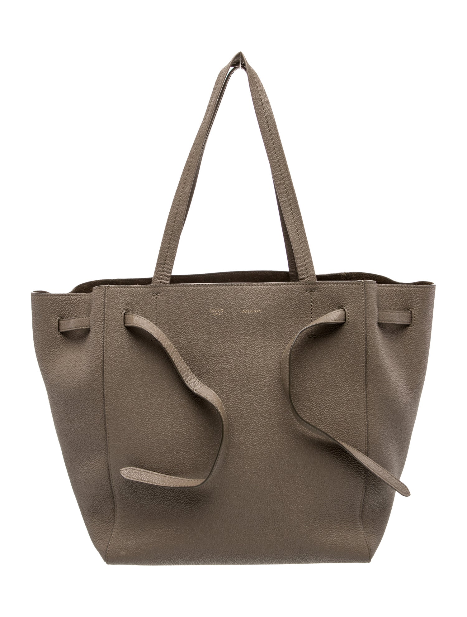 Celine Leather Cabas Phantom w/Belt Medium