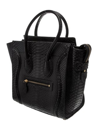 Celine Python Luggage Micro