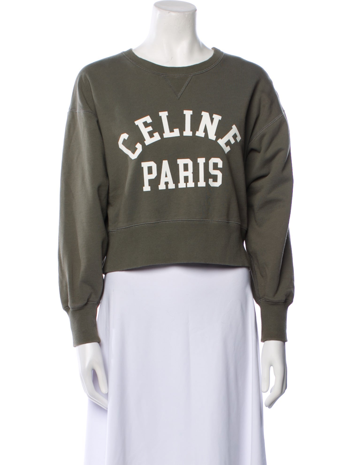 Celine Graphic Print Crew Neck Sweatshirt
