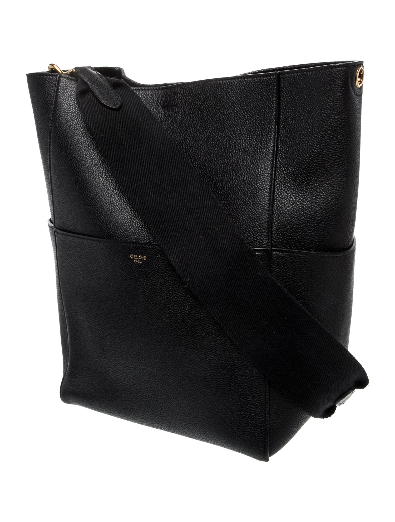 Celine Leather Seau Sangle