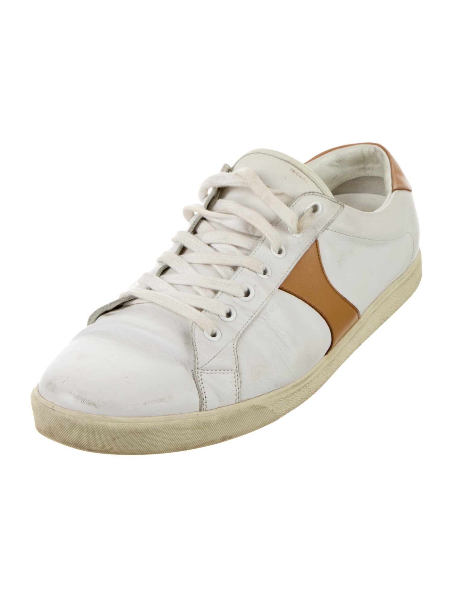 Celine Leather Colorblock Pattern Sneakers